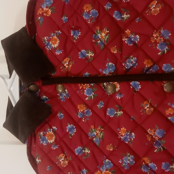 Polo Ralph Lauren Floral Water-Repellent Hooded Barn Jacket Size 6 NWT - Picture 3 of 4